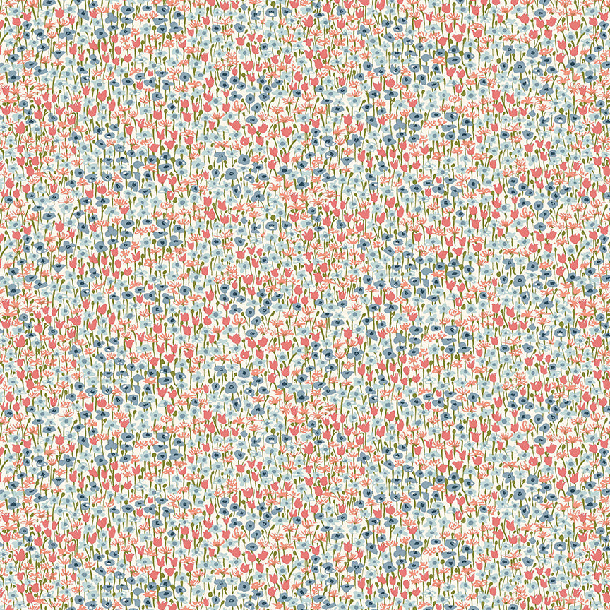 Botanist’s Walk – Quilting Cotton Fabric – Joy Meadow B – Cream