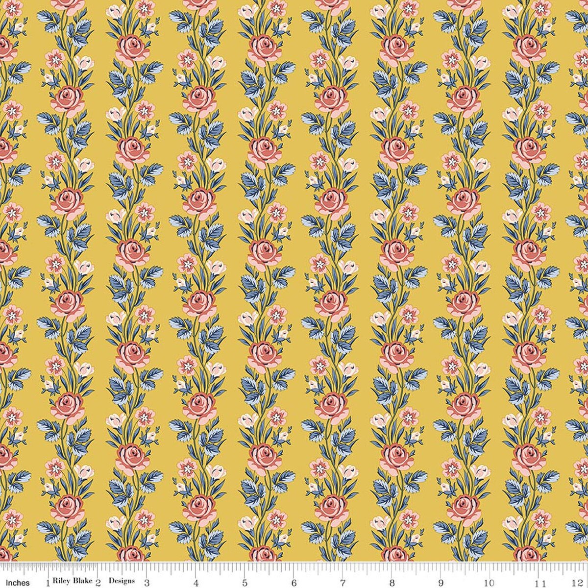 Palace Gardens - Quilting Cotton - Regal Stripe - B