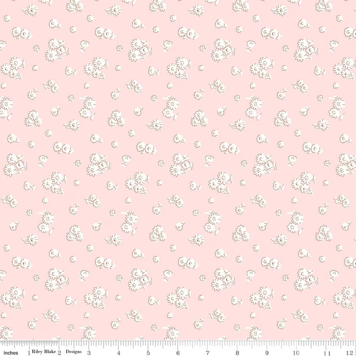Everlasting - Liberty - Quilting Cotton Fabric - Tumbling Daisy - B