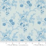 Sally's Stitches - Quilting Cotton Fabric - Floral - Blue Sky