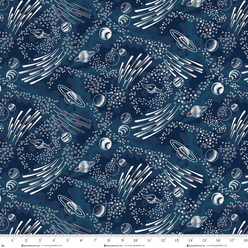 Milky Way - Quilting Cotton - Starry - Navy