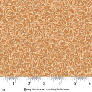 Love Struck - Quilting Cotton Fabric - Pebbled Path - Orange