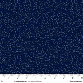 Love Struck - Quilting Cotton Fabric - Dotted Stipple - Blue