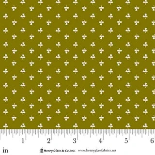 Love Struck - Quilting Cotton Fabric - Potted Tulips - Green