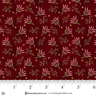 Love Struck - Quilting Cotton Fabric - Mulled Punch - Red