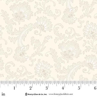 Love Struck - Quilting Cotton Fabric - Hydrangea Sprays - Cream