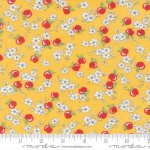 30's Playtime - Quilting Cotton Fabric - Floral - Sunshine