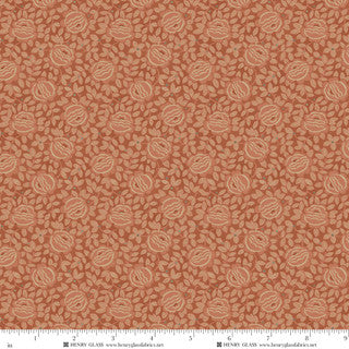 Harvest Thyme - Quilting Cotton Fabric - Terracotta