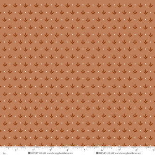 Harvest Thyme - Quilting Cotton Fabric - Terracotta