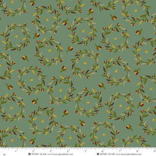 Harvest Thyme - Quilting Cotton Fabric - Sea Glass