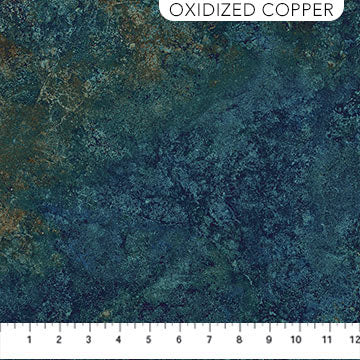 Stonehenge Gradations - Quilting Cotton Fabric - Sienna Marble - Oxidized Copper
