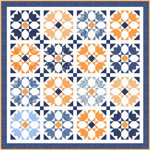 Quilt Pattern - Rosehips - Fat Quarter Quilt Pattern