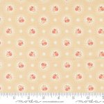 Sunbonnet - Quilting Cotton Fabric - Floral Dots - Almond
