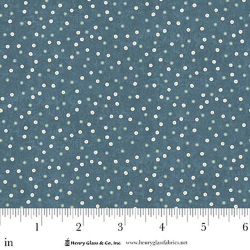 Norwegian Forest - Quilting Cotton - Dots - Medium Blue