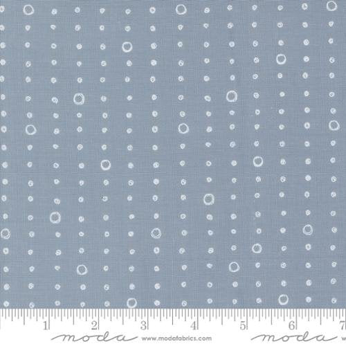 Chirp - Quilting Cotton Fabric - Dots and Circles - Raincloud Blue