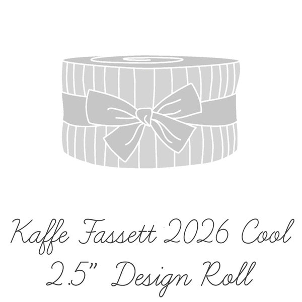 Precut Fabric - February 2026 Cool - Quilting Cotton - 2.5 inch Roll