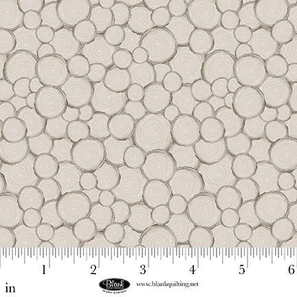 Petals & Pewter – Quilting Cotton Fabric – Tree Trunk Geo – Med. Gray