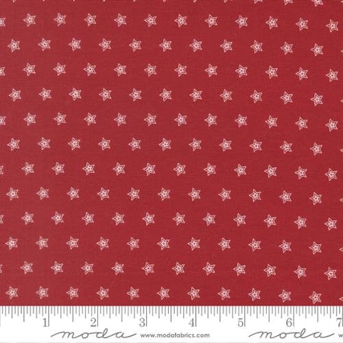 American Gatherings III - Quilting Cotton Fabric - Stars - Crimson