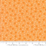Summertime - Quilting Cotton Fabric - Fairground Small Floral - Orange