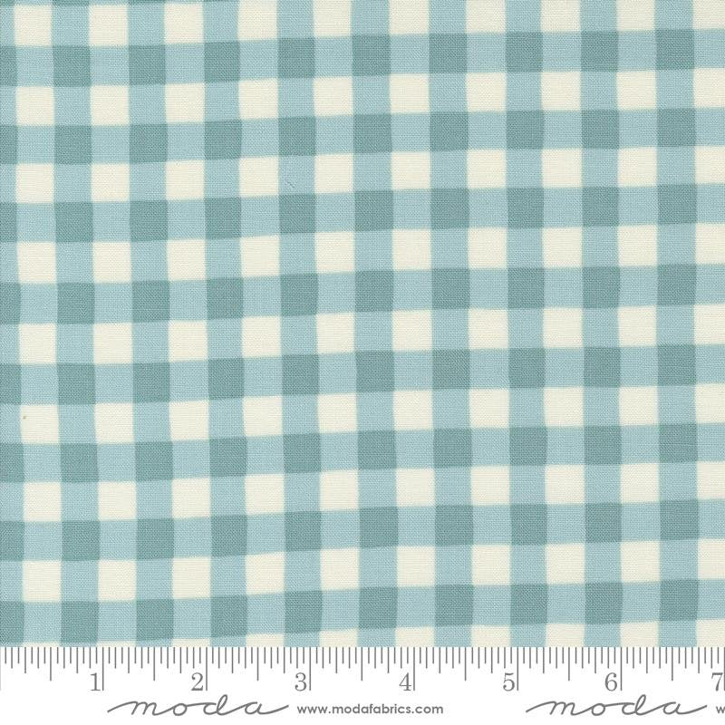 Willows Farm - Quilting Cotton Fabric - Farm House Gingham - Sky