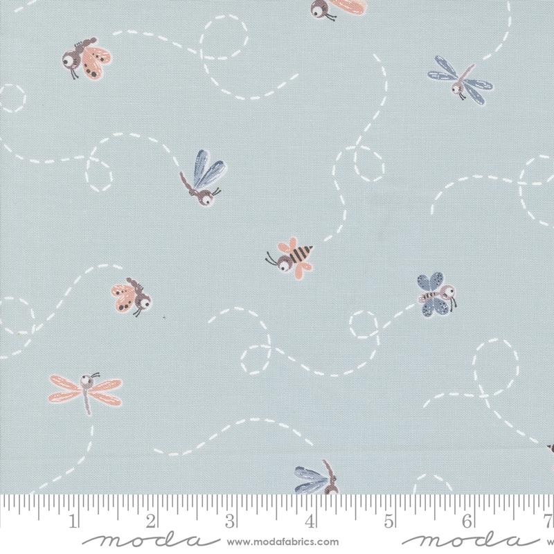 Chirp - Quilting Cotton Fabric - Fly High - Sky Blue