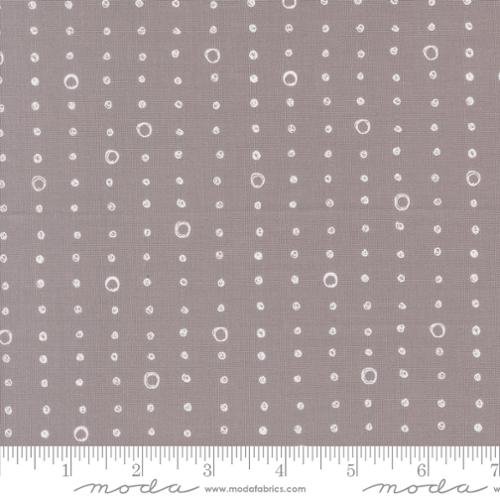Chirp - Quilting Cotton Fabric -Dots and Circles - Pebble Grey