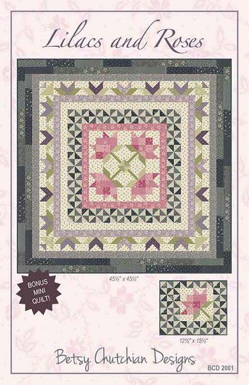 Quilt Pattern - Lilacs and Roses - Patchwork Quilt
