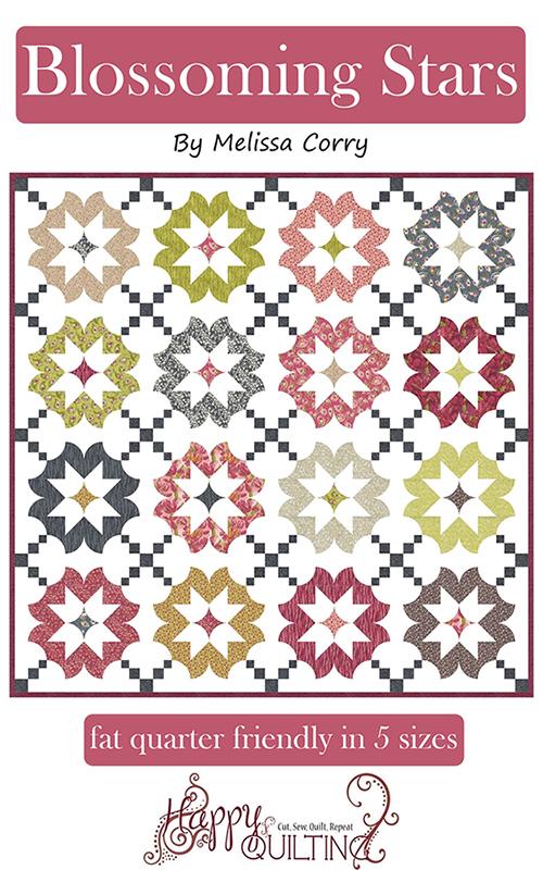 Quilt Pattern - Blossoming Stars - Fat Quarter Pattern