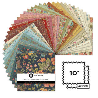 Farmer's Daughter – Precut Fabric – 10 Inch Squares – Multi