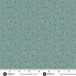Farmers Daughter – Quilting Cotton Fabric– Dewdrop – Indian Ocean