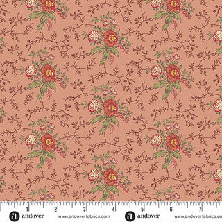 Farmers Daughter – Quilting Cotton Fabric – Bramble – Rose