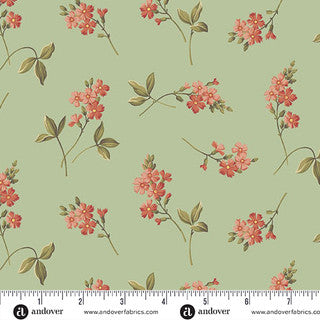 Farmers Daughter – Quilting Cotton Fabric – Cornflower – Shortbread