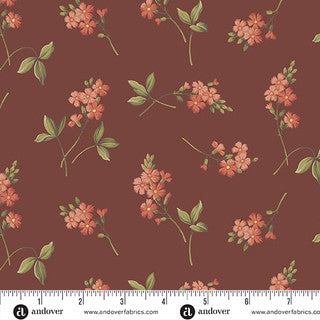 Farmers Daughter – Quilting Cotton Fabric – Cornflower – Sandcastle