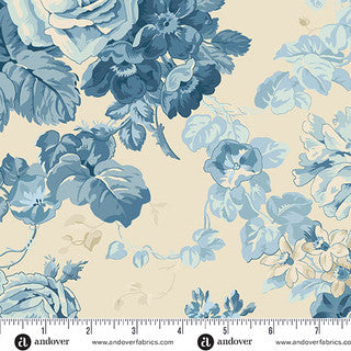 Special Delivery - Quilting Cotton Fabric - Rose Bouquet - Porcelain