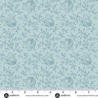 Special Delivery - Quilting Cotton Fabric - Garden Tulip - Sky