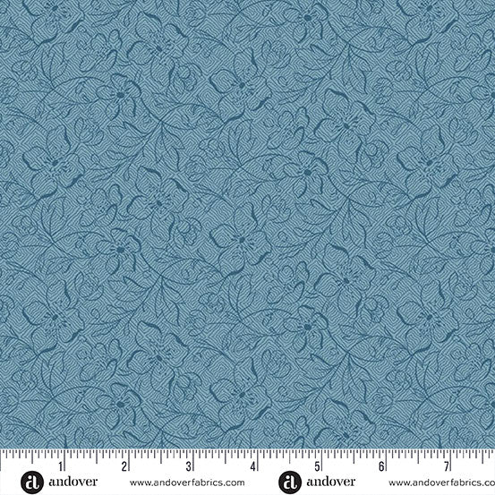 Special Delivery - Quilting Cotton Fabric - Garden Path - Slate