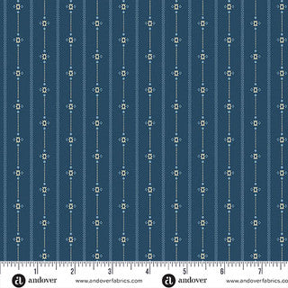 Special Delivery - Quilting Cotton Fabric - Homespun - Deep Lake