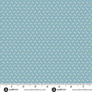 Special Delivery - Quilting Cotton Fabric - Double Daisy - Blueberry