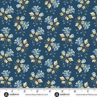 Special Delivery - Quilting Cotton Fabric - Apple Blossoms - Night