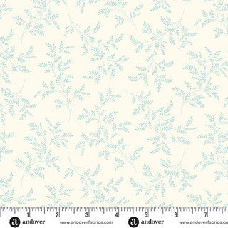 Special Delivery - Quilting Cotton Fabric - Tree Fern Cornflower