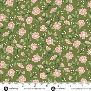Heartland – Quilting Cotton – In Bloom – Evergreen