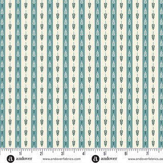 Heartland – Quilting Cotton – Harvest Stripe – Bluebird