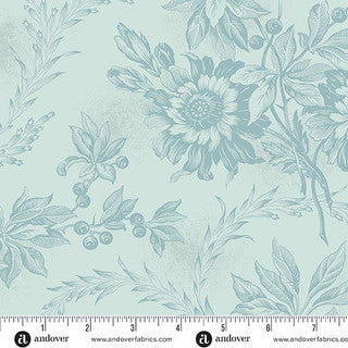 Sewing Bird – Quilting Cotton – Embroidery – Sky