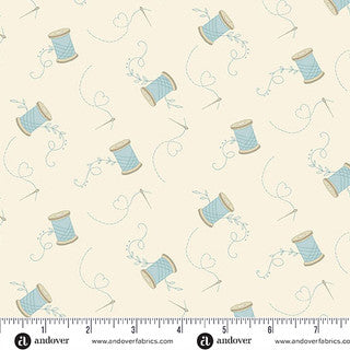 Sewing Bird – Quilting Cotton – Needle and Thread – Cotton
