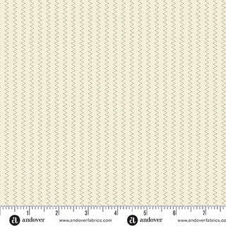 Sewing Bird – Quilting Cotton – Zig Zag – Limestone