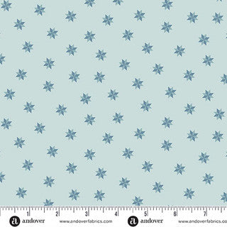Sewing Bird – Quilting Cotton – Le Moyne Star – Bluebonnets