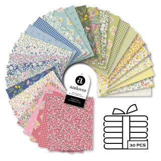 Petite Fleur -Precut Fabric - Fat Quarters 30 Pieces