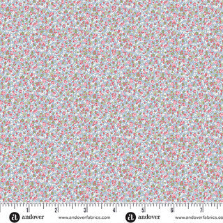 Petite Fleur - Quilting Cotton - Petals - Blue