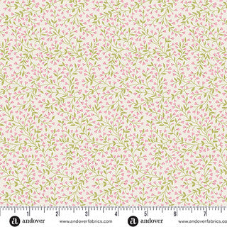 Petite Fleur - Quilting Cotton - Vine - Pink