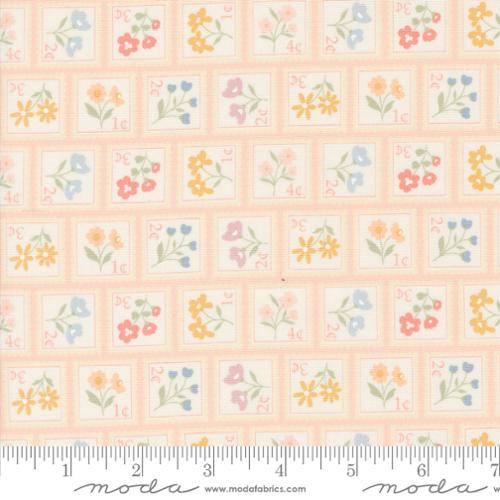 Cottage Charm - Quilting Cotton Fabric - Koral Kicks - Peach
